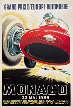 AFFICHES ORIGINALES - Sport - Grand Prix Automobile de Monaco – J. Ramel – 1983
