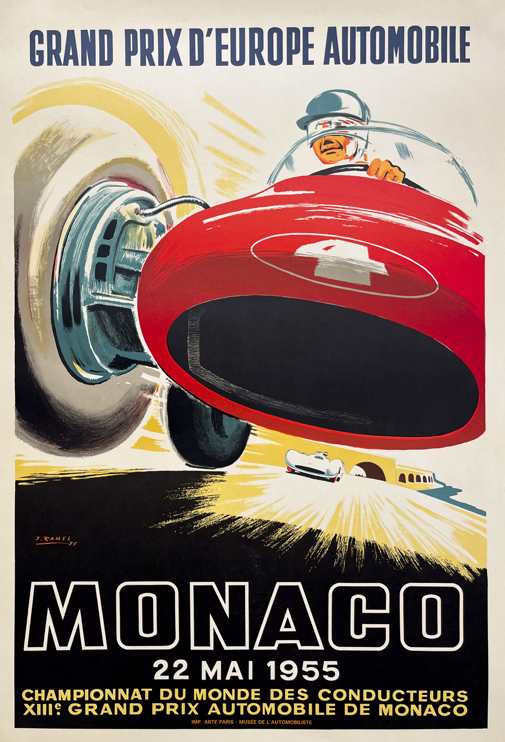 AFFICHES ORIGINALES - Sport - Grand Prix Automobile de Monaco – J. Ramel – 1983
