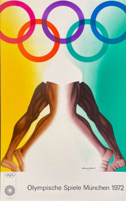 AFFICHES ORIGINALES - Sport - Jeux Olympiques de Munich 1972 – Allen Jones – 1972