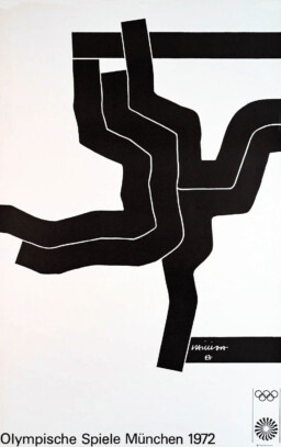 AFFICHES ORIGINALES - Sport - Jeux Olympiques de Munich 1972 – Eduardo Chillida – 1972