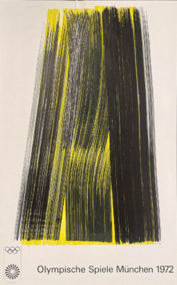 AFFICHES ORIGINALES - Sport - Jeux Olympiques de Munich 1972 – Hans Hartung – 1972