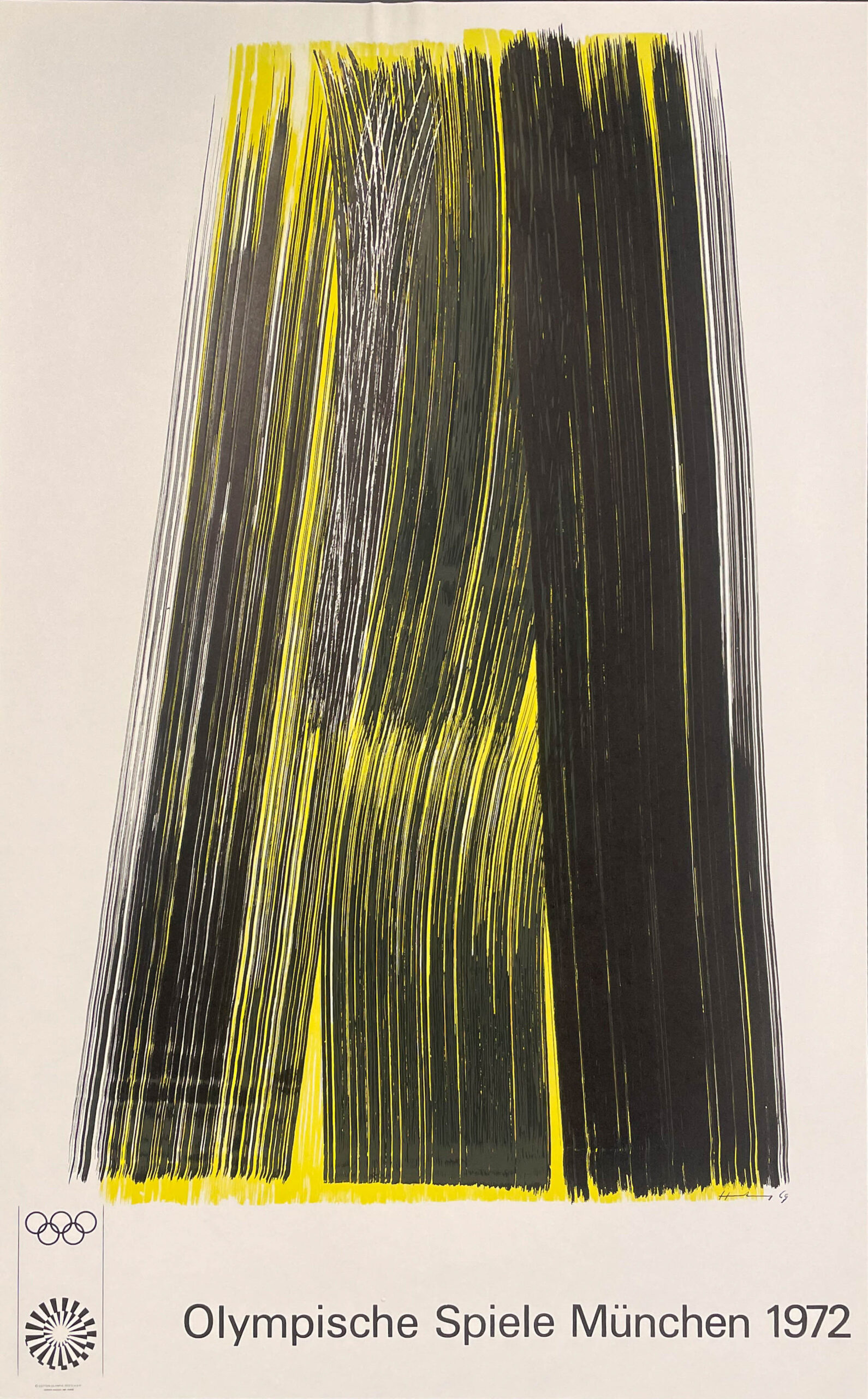 AFFICHES ORIGINALES - Sport - Jeux Olympiques de Munich 1972 – Hans Hartung – 1972