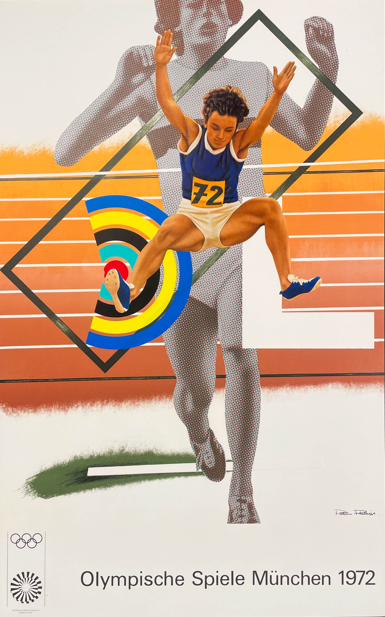 AFFICHES ORIGINALES - Sport - Jeux Olympiques de Munich 1972 – Peter Philips – 1972