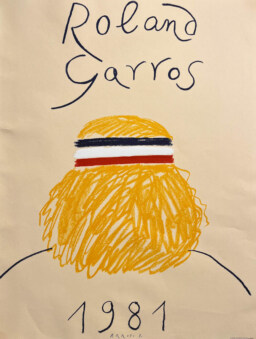 AFFICHES ORIGINALES - Sport - Roland Garros 1981 – Eduardo Arroyo – 1981