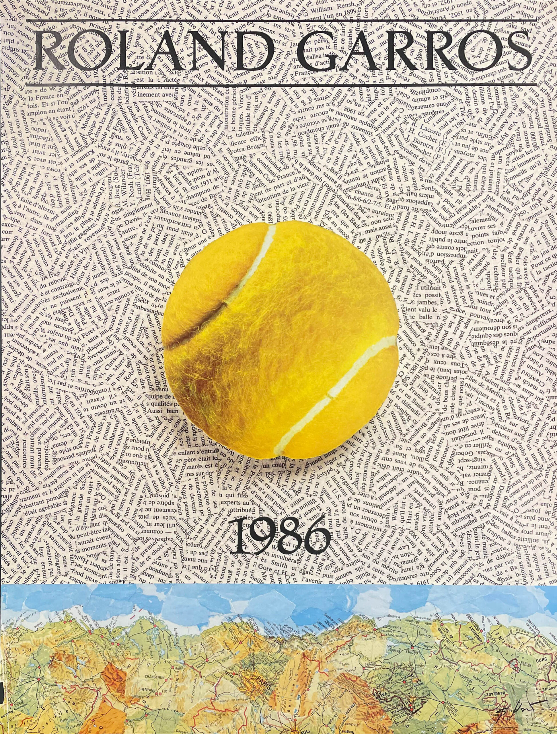 AFFICHES ORIGINALES - Sport - Roland Garros 1986 – J. Kolar – 1986