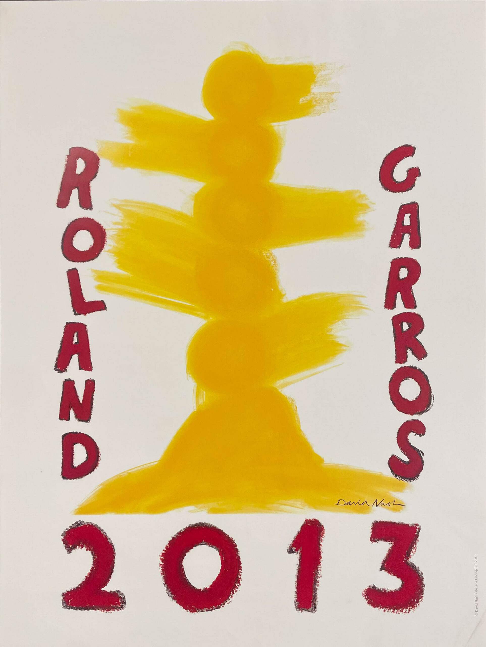 AFFICHES ORIGINALES - Sport - Roland Garros 2013 – D. Nash – 2013