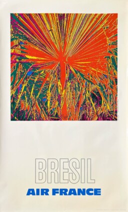 AFFICHES ORIGINALES - Tourisme - Affiche Ancienne Originale – Air France, Brésil – R. Pagès – 1971
