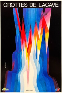 AFFICHES ORIGINALES - Tourisme - Affiche Originale – Grottes de Lacave, Le Lot – Auriac – [1990]