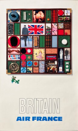 AFFICHES ORIGINALES - Tourisme - Air France, Britain – R. Pagès – 1971