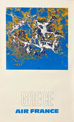 AFFICHES ORIGINALES - Tourisme - Air France, Grèce – R. Pagès – 1971