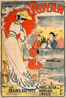 AFFICHES ORIGINALES - Tourisme - Bains de Mer de Royan – Boudet – 1895