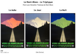 AFFICHES ORIGINALES - Tourisme - Le Mont-Blanc (Triptyque) – Géo Dorival  – 1928