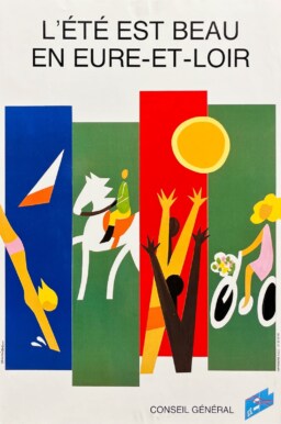 AFFICHES ORIGINALES - Tourisme - L&rsquo;été est Beau en Eure-et-Loire – Auriac – [1990]